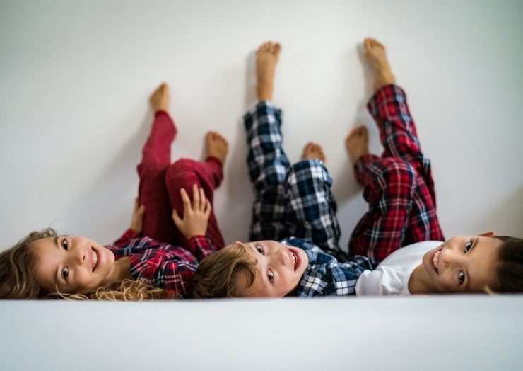 Crianças a celebrar o Dia do Pijama